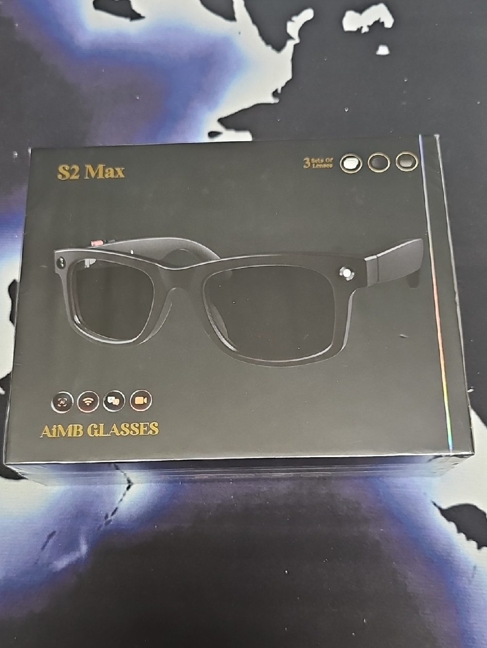 AI Smart Camera Glasses S2 Max Bluetooth Video Recording NEW Sealed